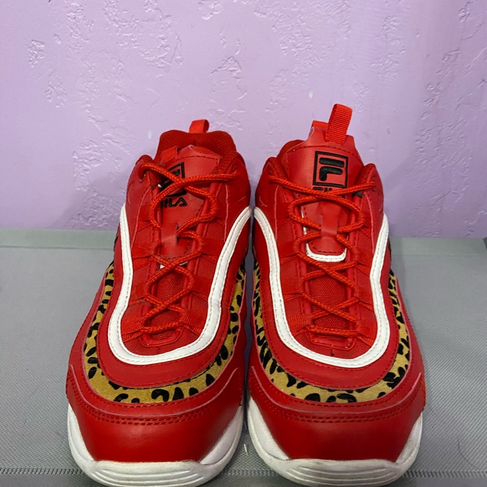 Red Cheetah Print Fila’s